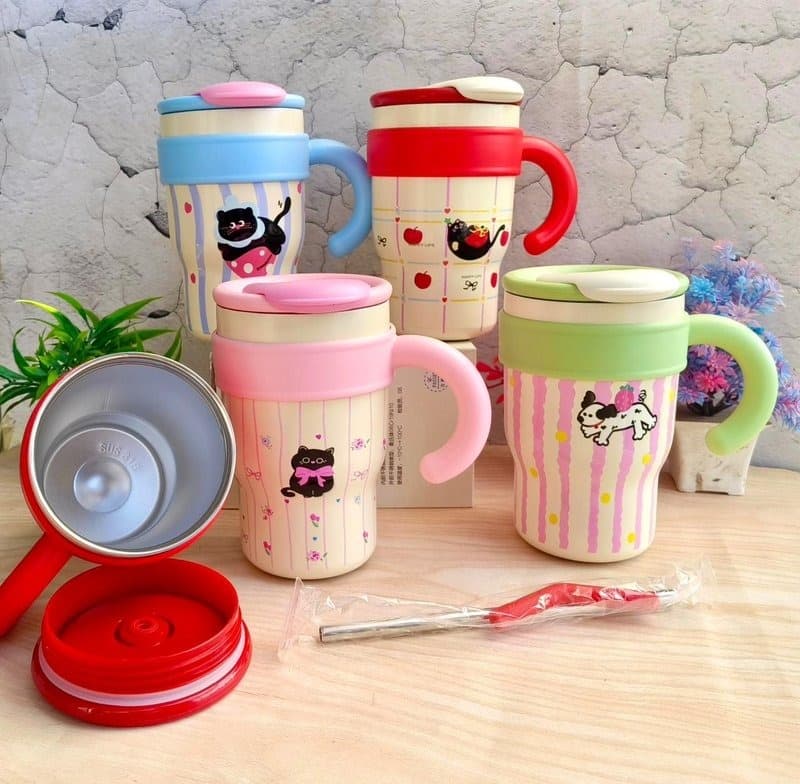 700ml Printed With Straw Tumbler