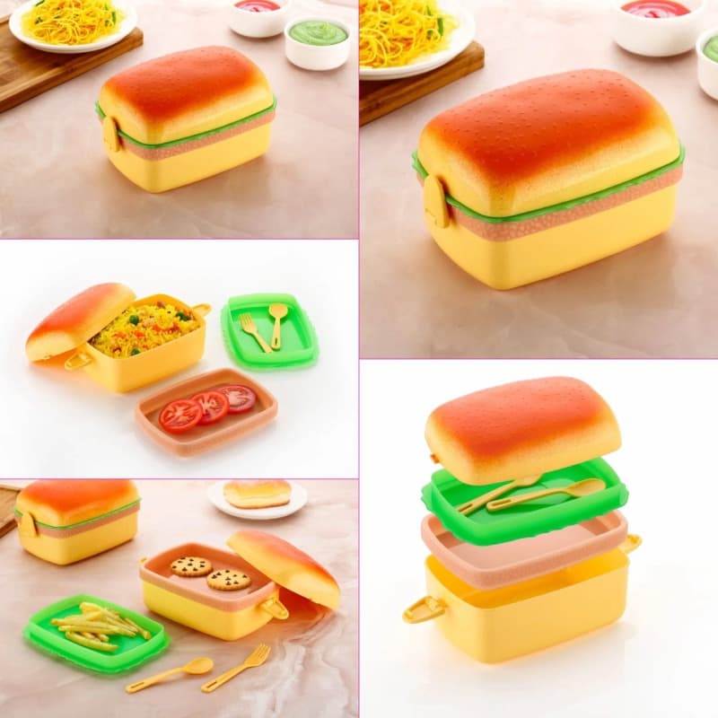 KidKik Hot Dog Plastic Lunch Box