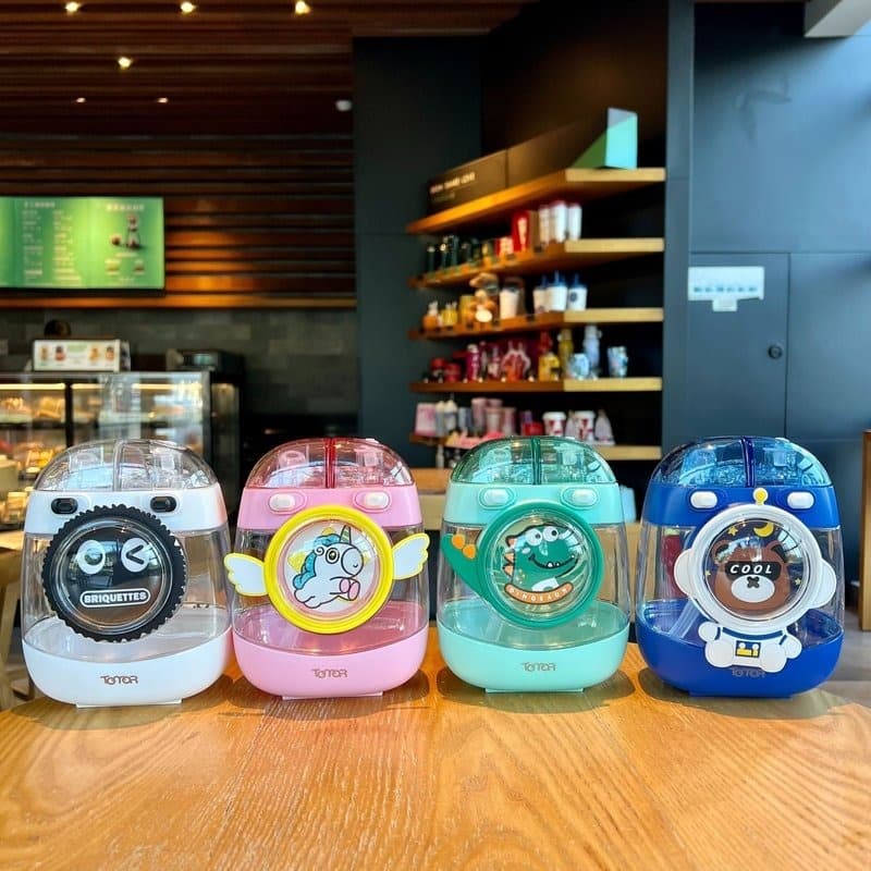 1000ml Cartoon Tritan Dual Bottle