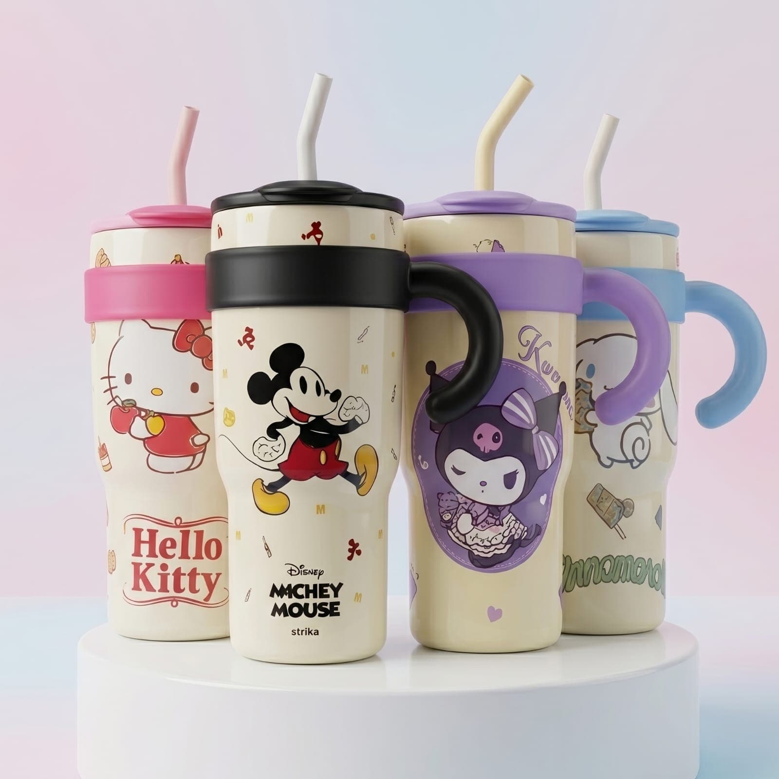 1200ml Character Straw Sipper Tumbler