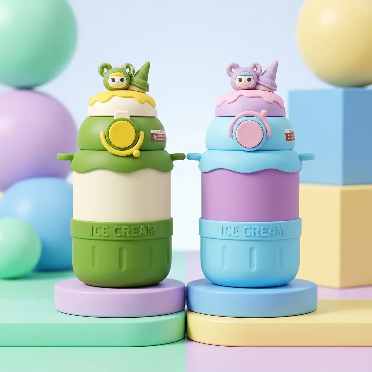 300ml Ice Cream Kids Tumbler