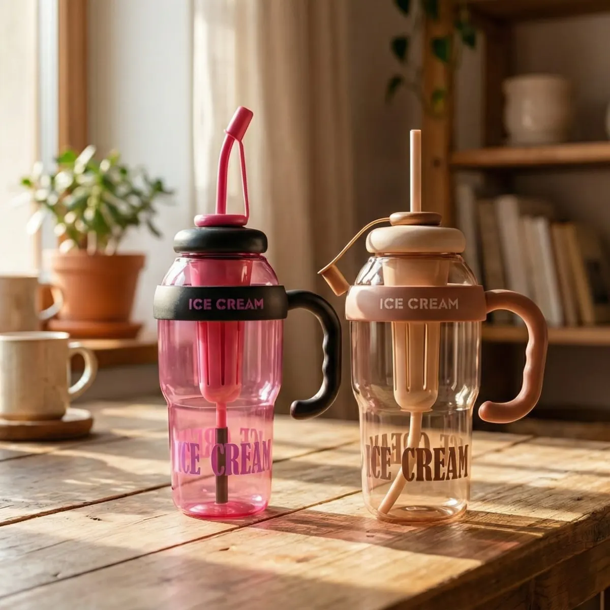 500ml Ice Cream Sipper Tumbler