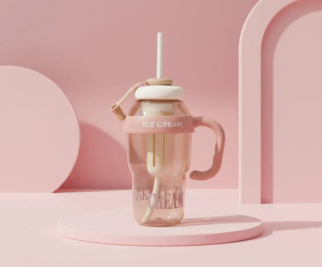 600ml Ice Cream Sipper Tumbler