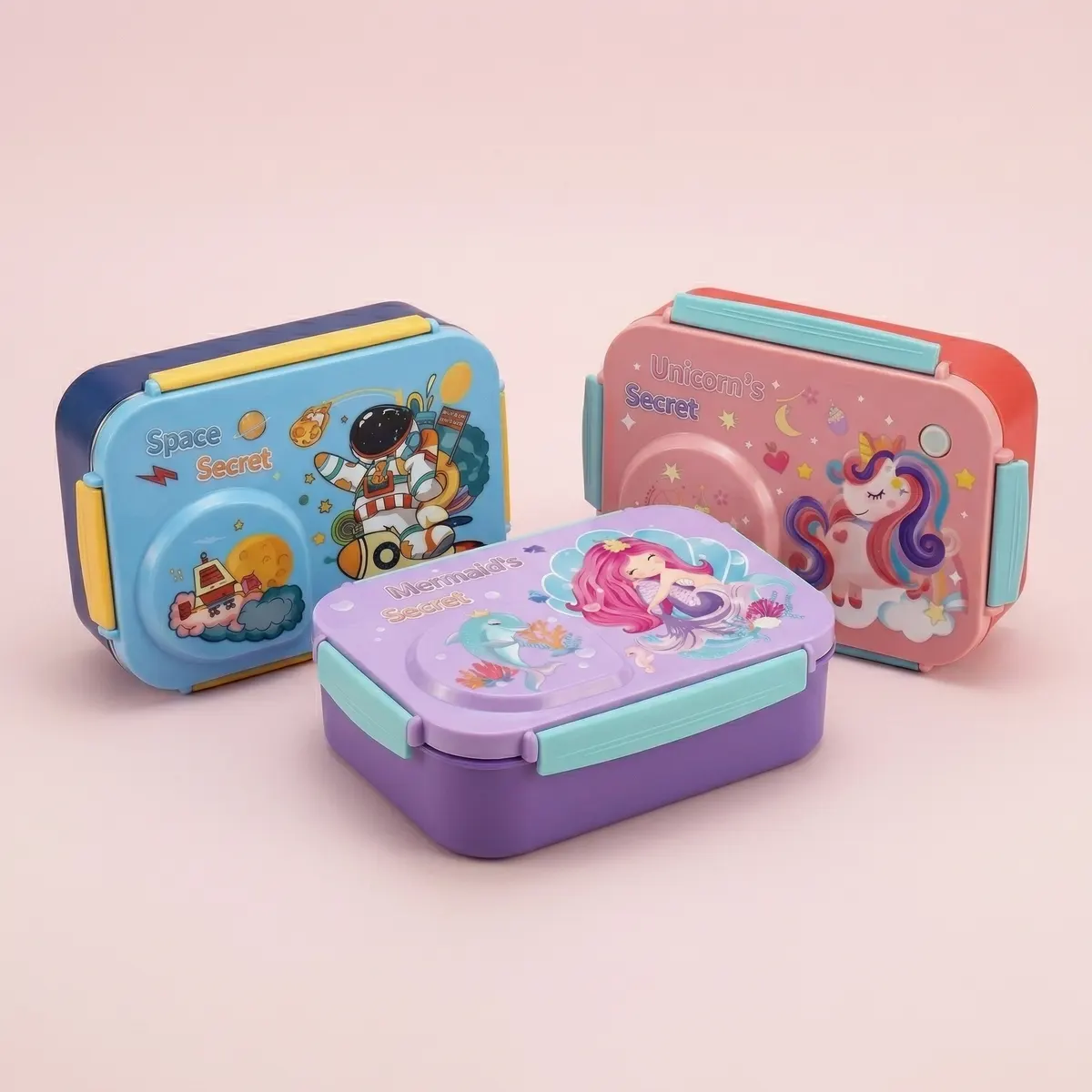 Compartment Space Mermaid Lunch Box