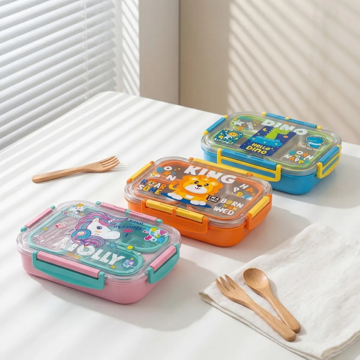 1pc Cartoon Tiffin Lunch Box