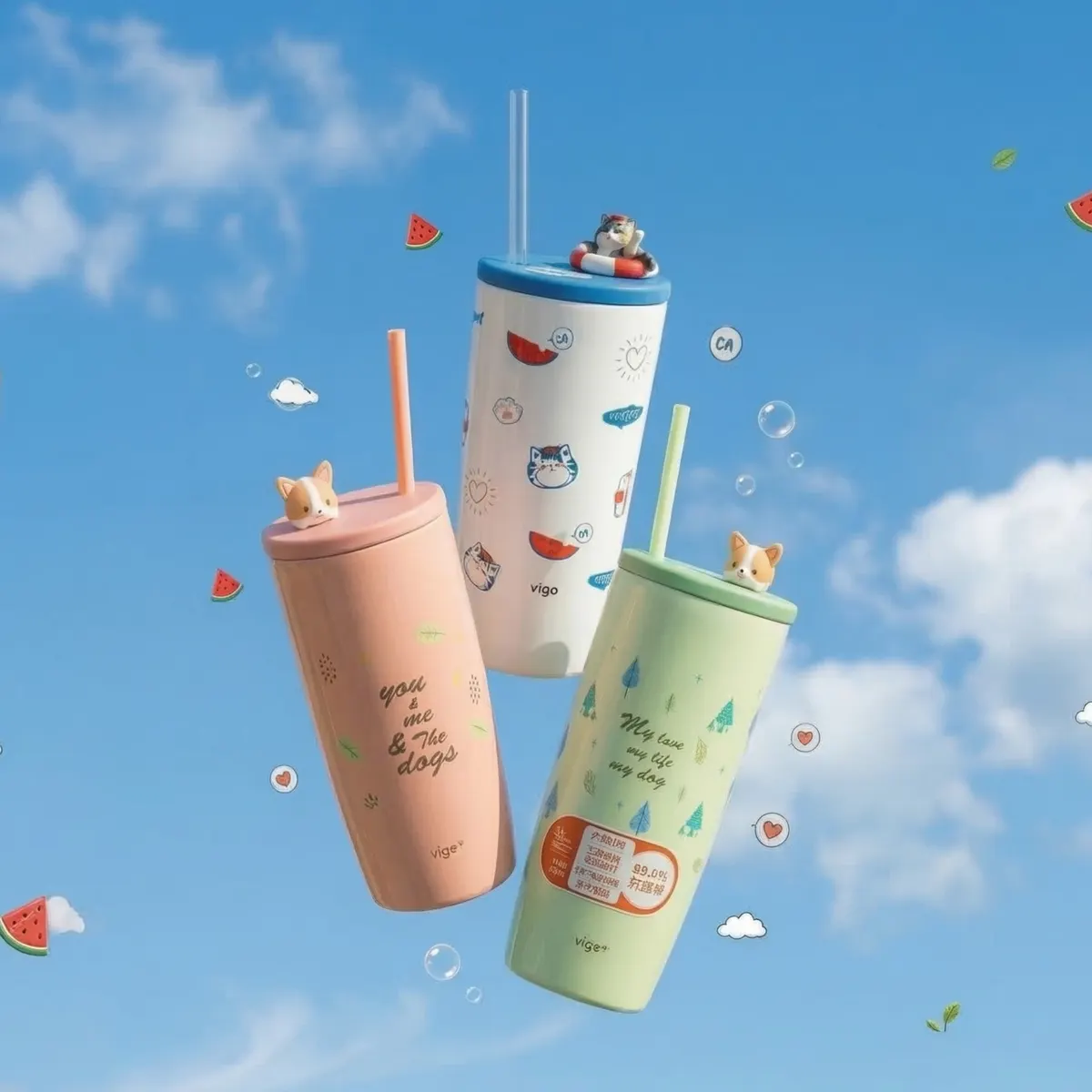 700ml Sky Straw Tumbler