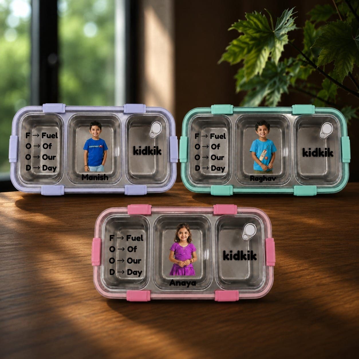 KidKik Personalized Photo + Name Bento Lunch Box | KidKik product image 1